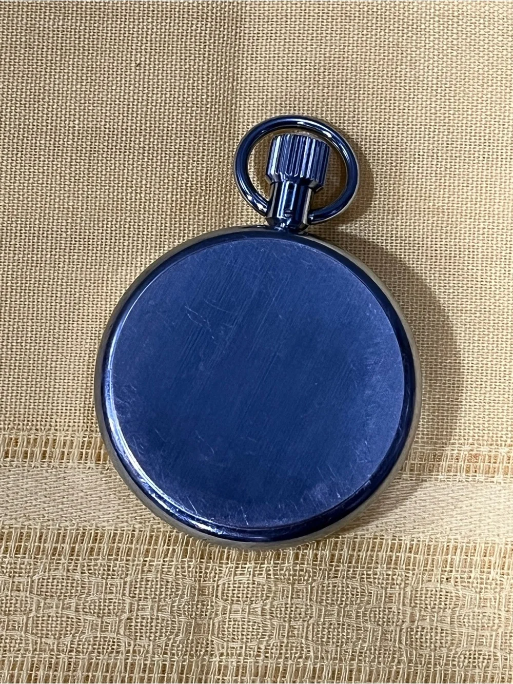 Vintage Swiss Made Compass Instrument Mechanical Stopwatch - Blue Dial, Working!
